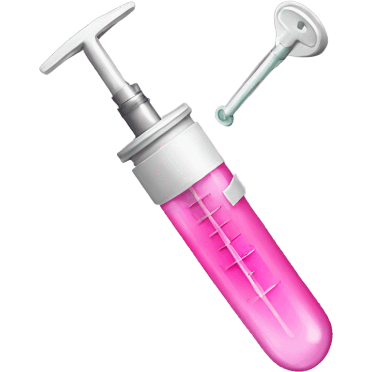 Pink syringe  emoji