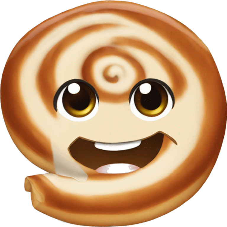 a cute cinnamon roll emoji