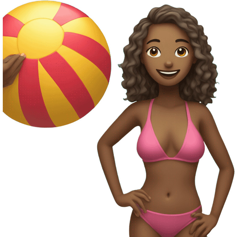 Beach girl emoji