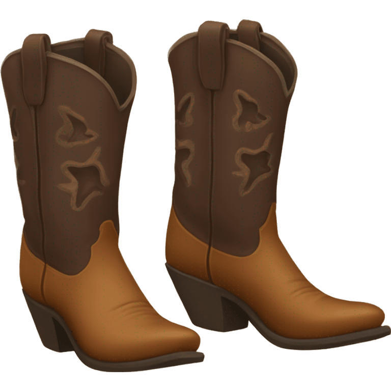 Cowboy boots emoji