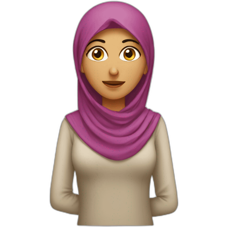 Arabic women supply chain emoji