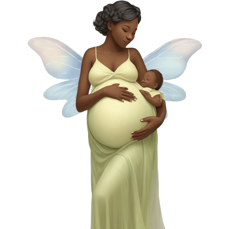 Pregnant fairy emoji