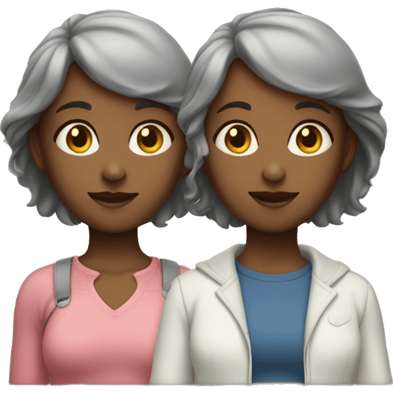 twins female light and da emoji