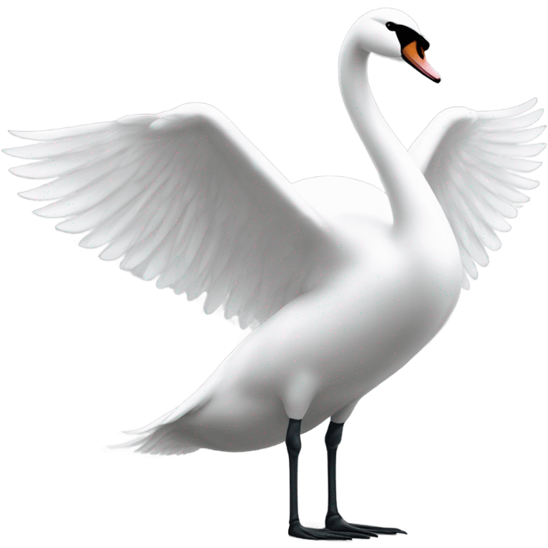 swan facing left side emoji