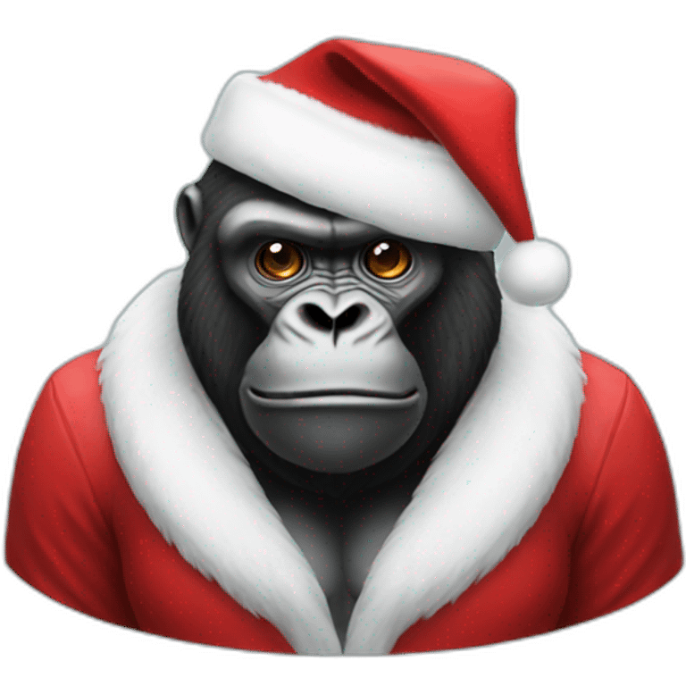 Gorilla santa emoji