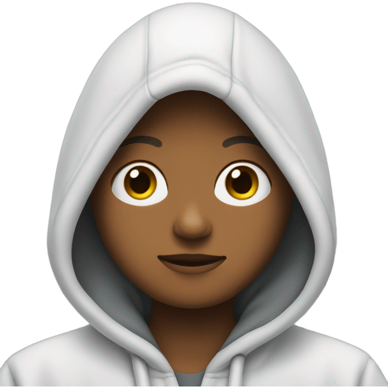 Hoodie shaped bubble emoji