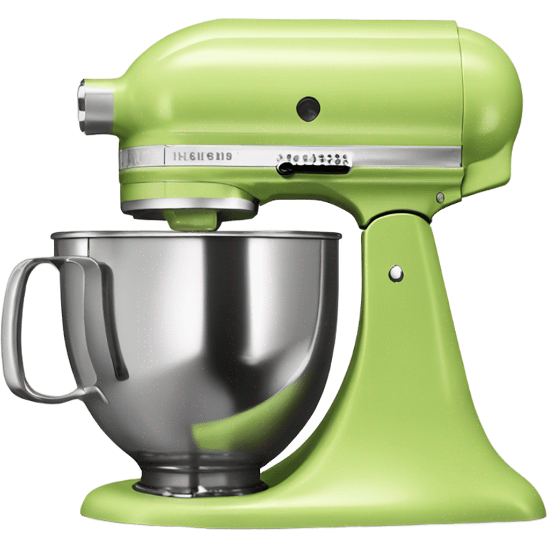 Pistachio colored Kitchenaid mixer emoji