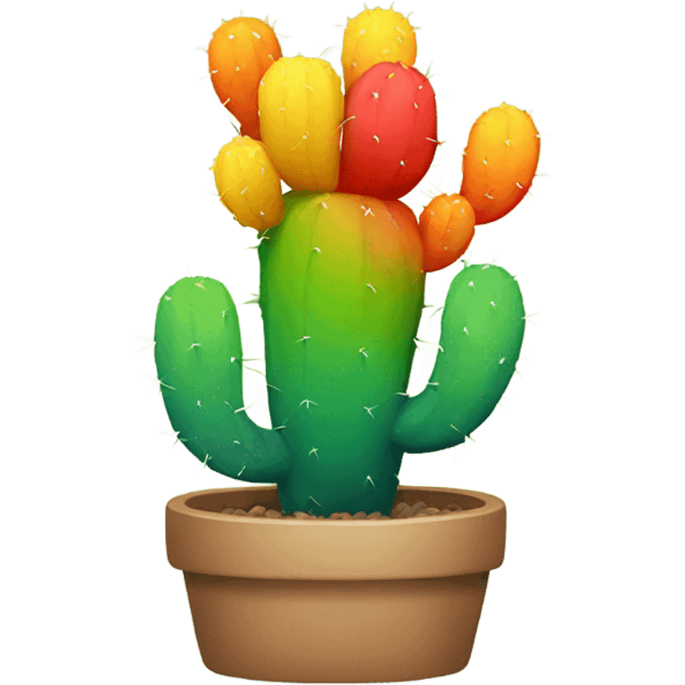 Rainbow cactus  emoji