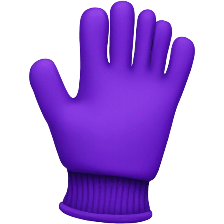 Purple gloves emoji