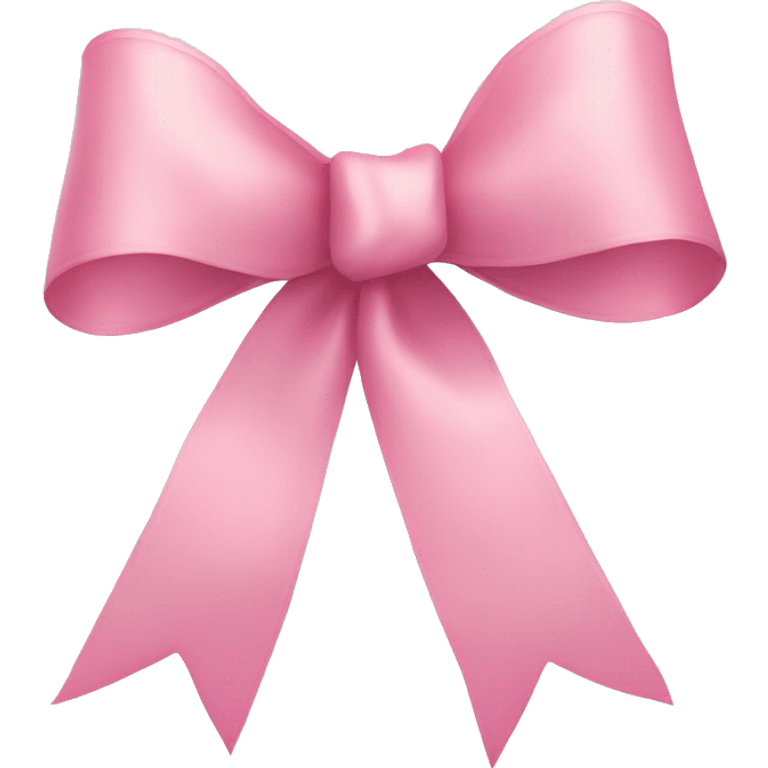 light pink ribbon bow emoji