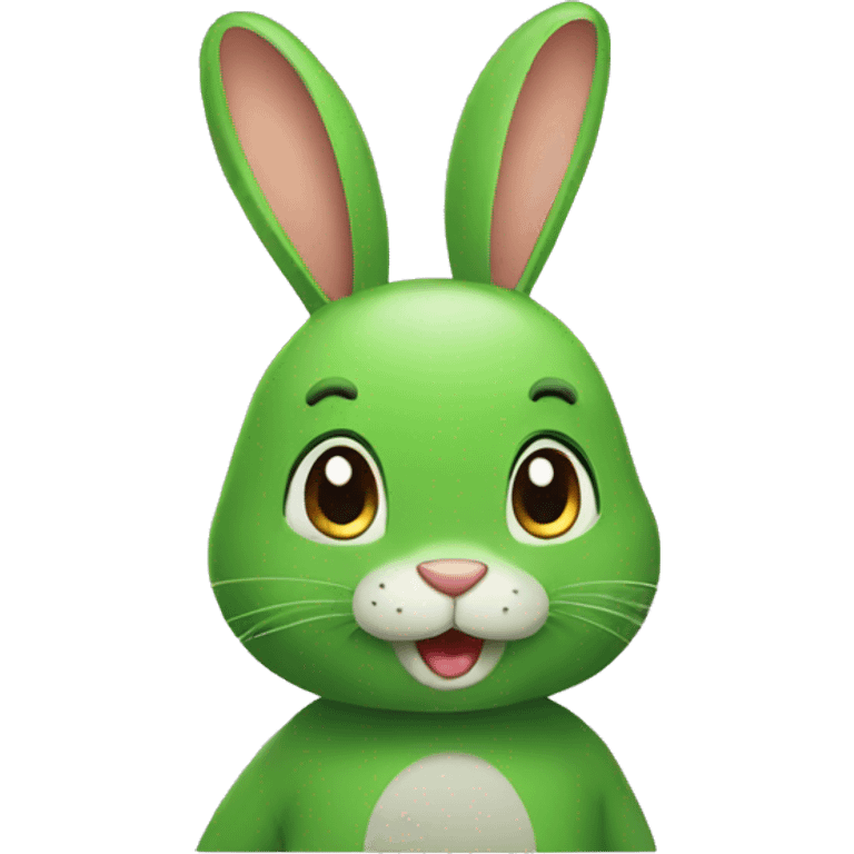 green bunny emoji