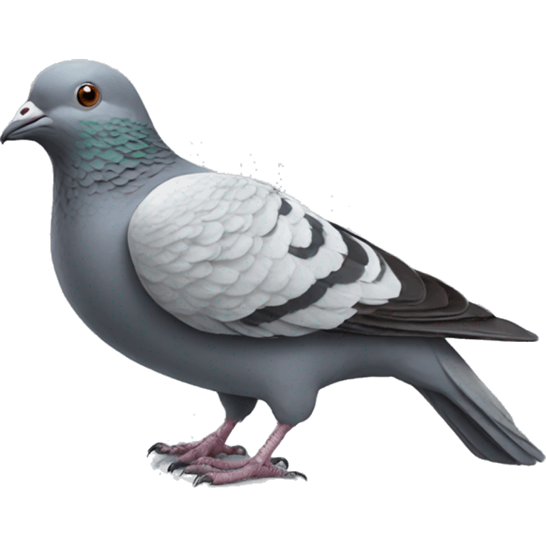 pigeon with many teeth emoji