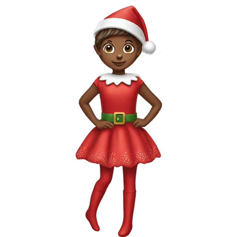 Girl elf on the shelf emoji