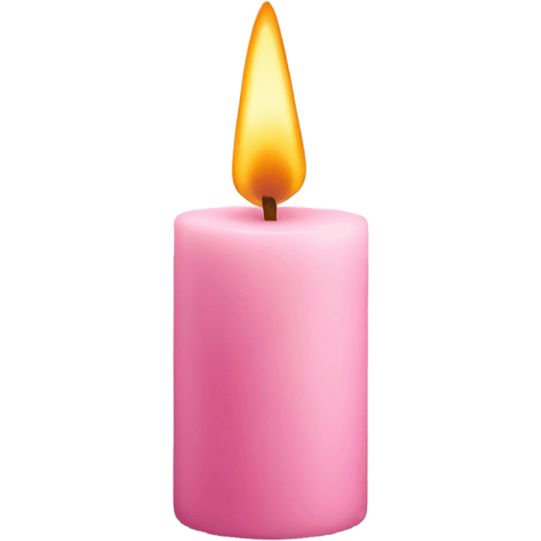 light pink candle emoji