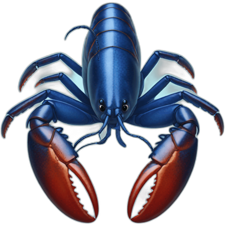 Blue lobster emoji