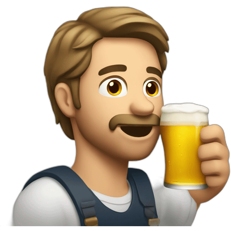 man-drinking-beer emoji