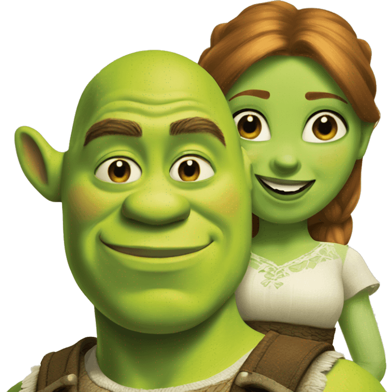 shrek and Fiona emoji