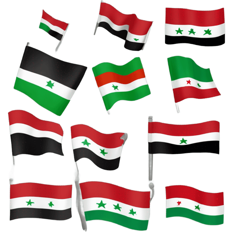 Mix Iraqi flag and Palestine emoji