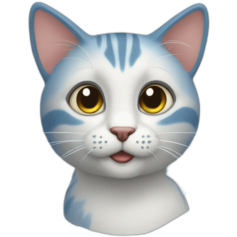 gato azul emoji