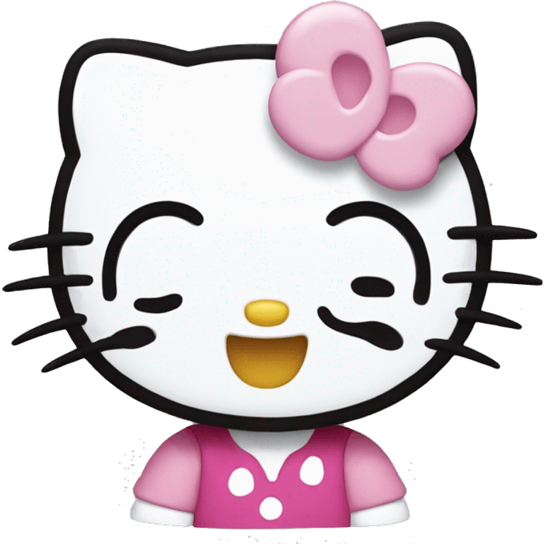 hello kitty happy emoji