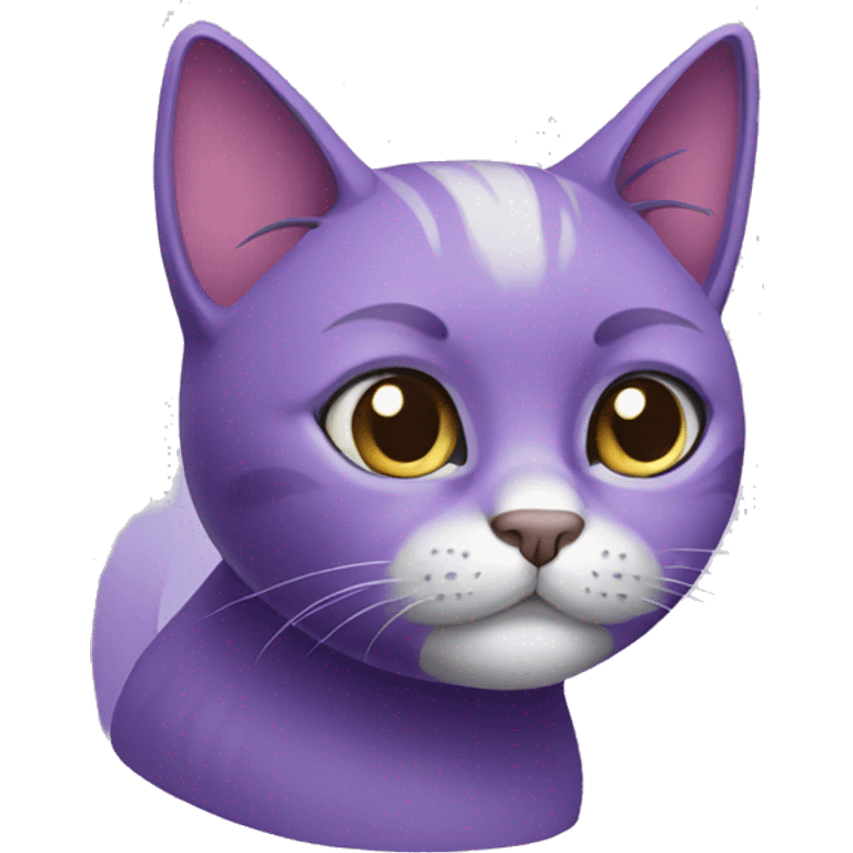 Purple cat emoji