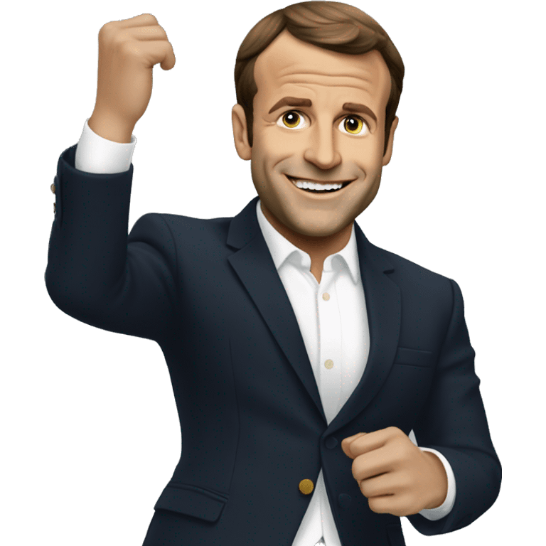 Macron danse emoji