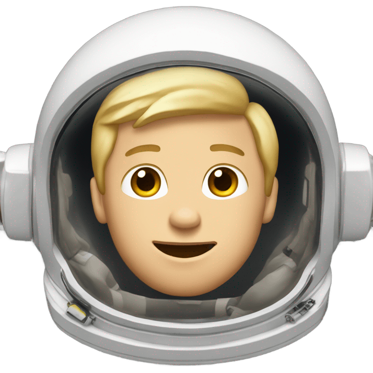 blonde guy flying in space  emoji