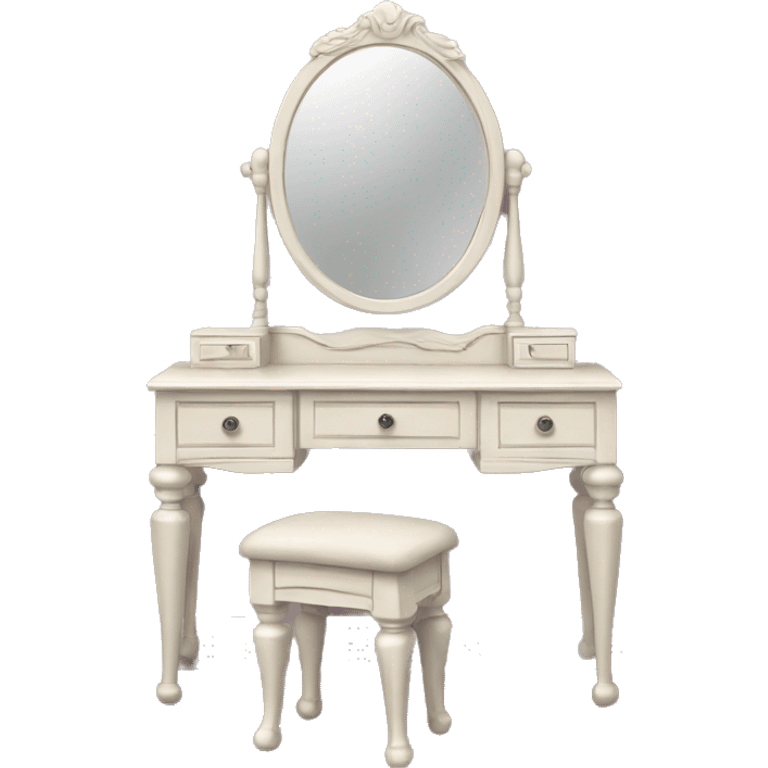 Vanity table with mirror  emoji