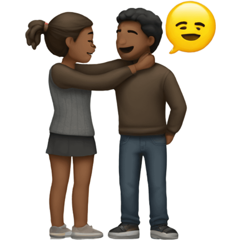 Two people hugging  emoji