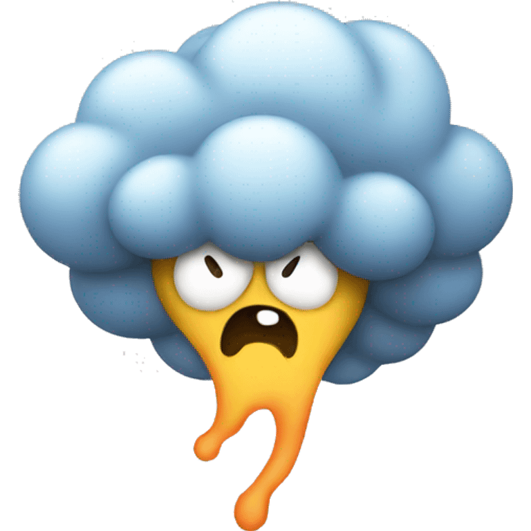 Emoji With A Fart Cloud emoji