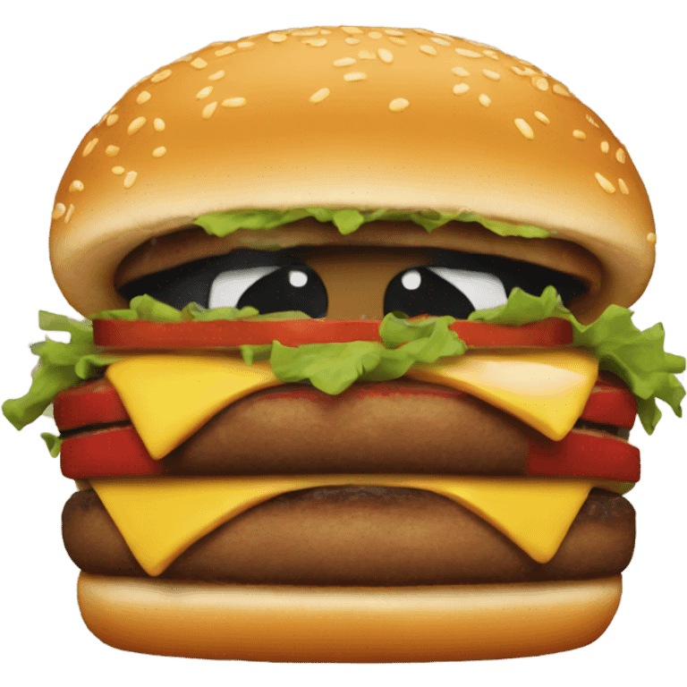 Evil burger  emoji