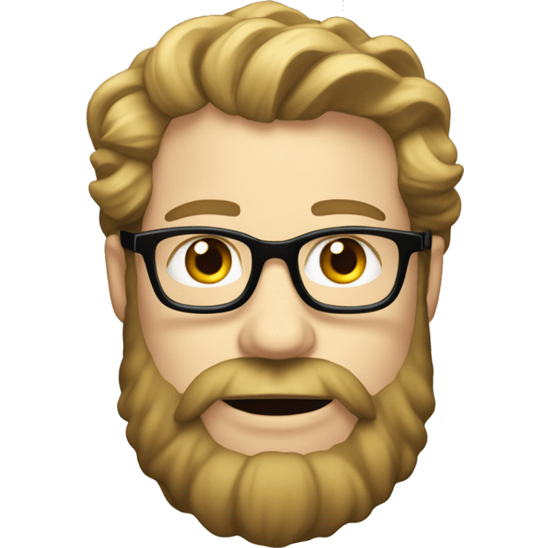 Long bearded Seth rogen with blonde hair emoji