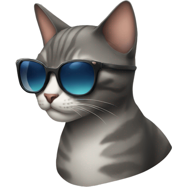 Cat with sunglasses emoji