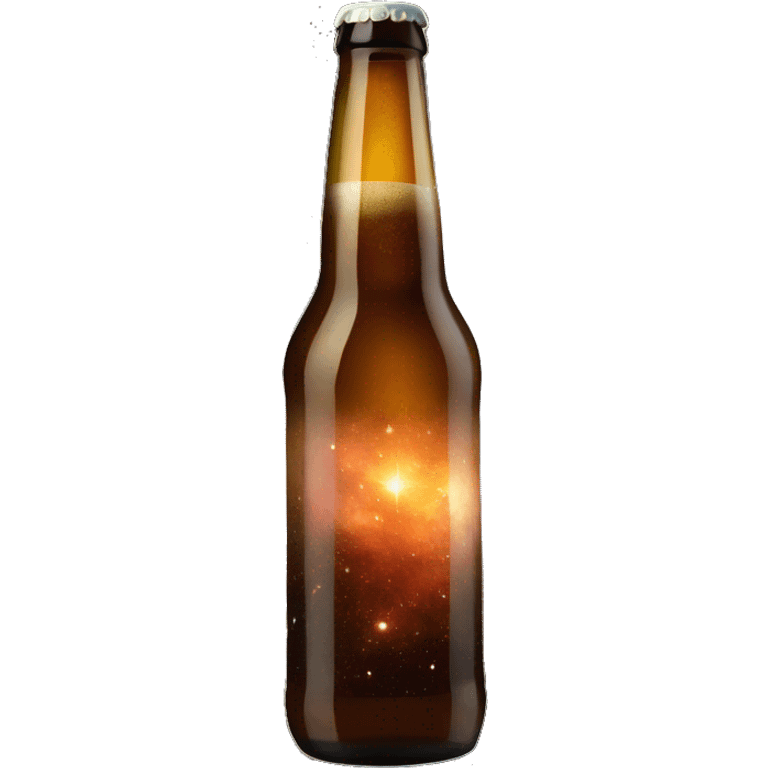 Beer full of galaxy nebula emoji