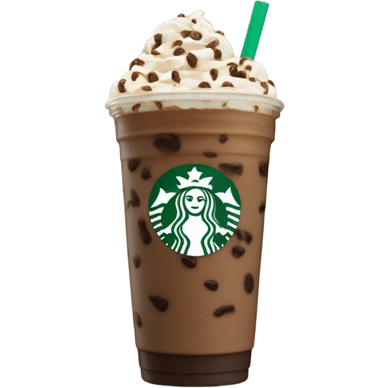 Starbucks mocha cookie crumble Frappuccino drink emoji