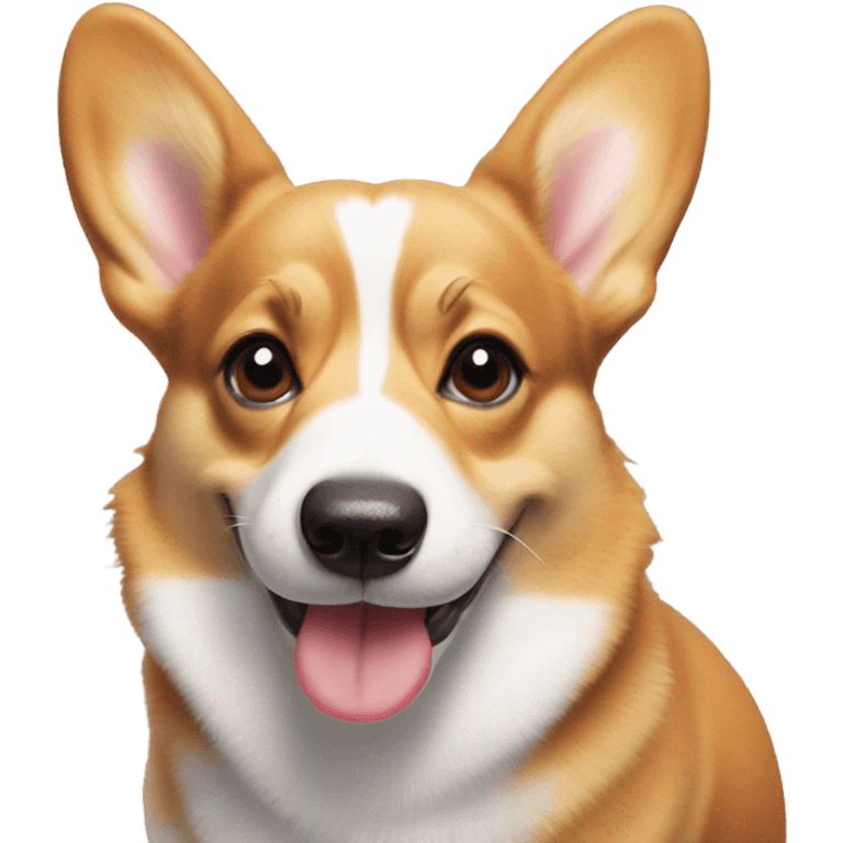 corgi sending a kiss emoji