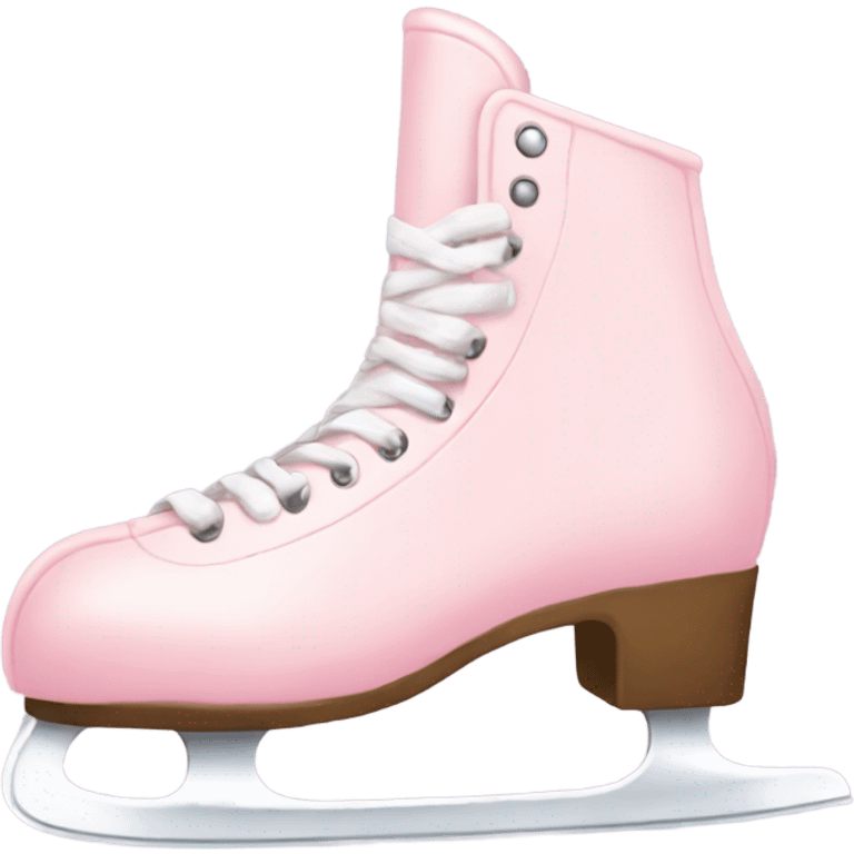 pastel pink ice skates emoji