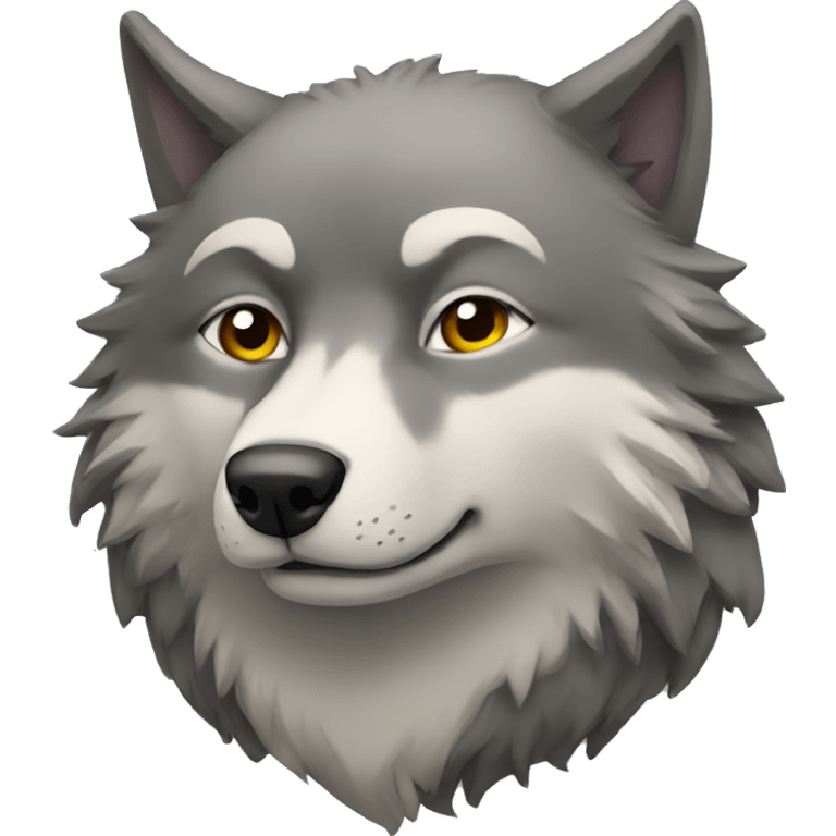 Wolfs huging emoji