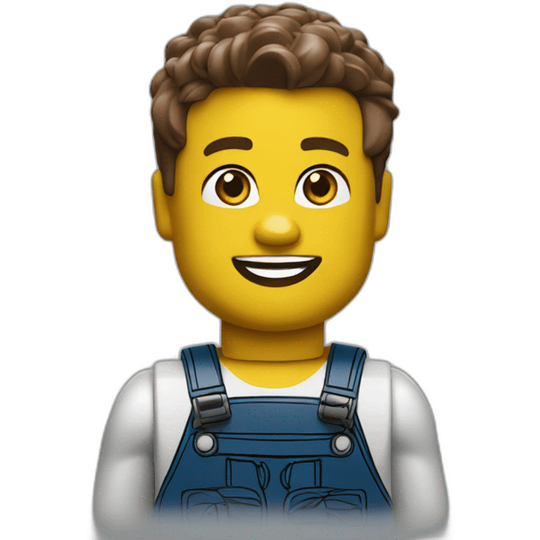 big boy on a lego emoji