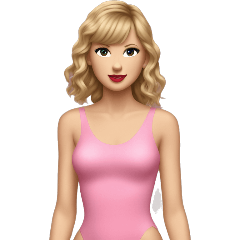 Create Taylor Swift in her pink bodysuit emoji