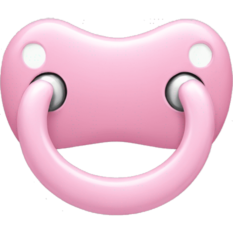 Light pink pacifier emoji