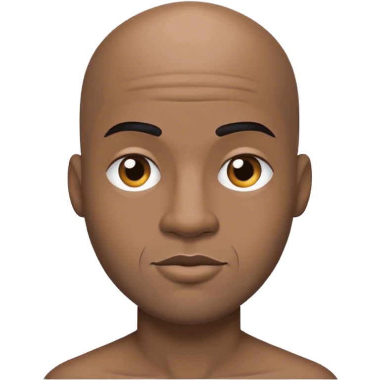 Elisha black man half bald emoji