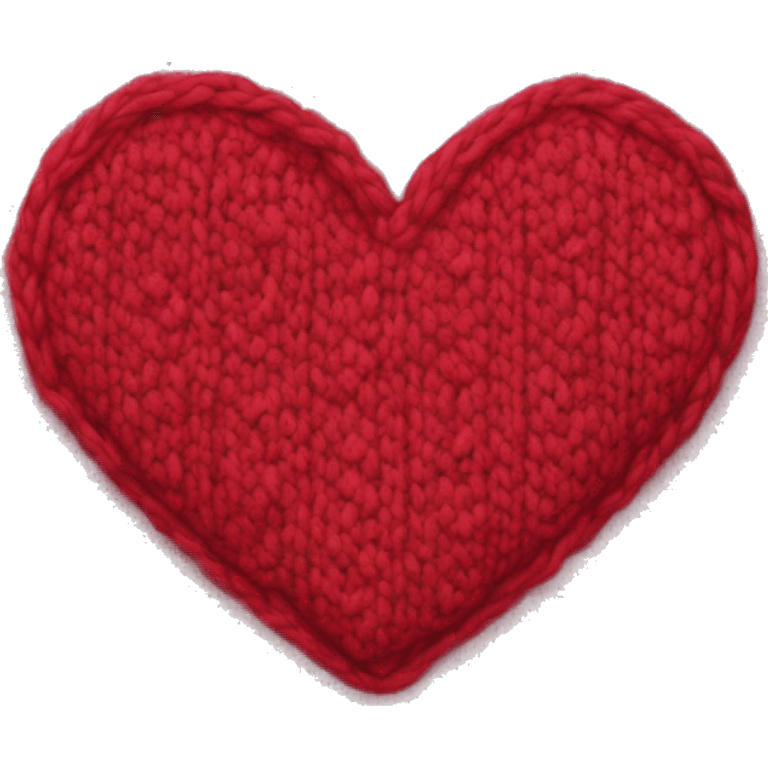 Knit heart emoji