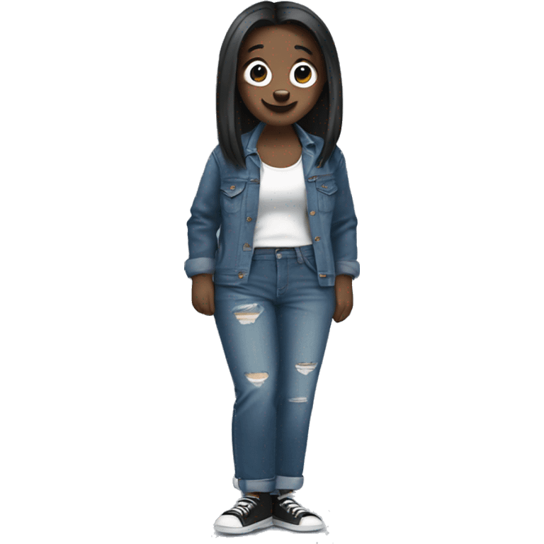 Panda with baggy jeans  emoji