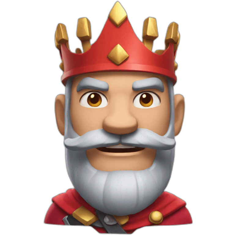 Red King from Clash Royale emoji