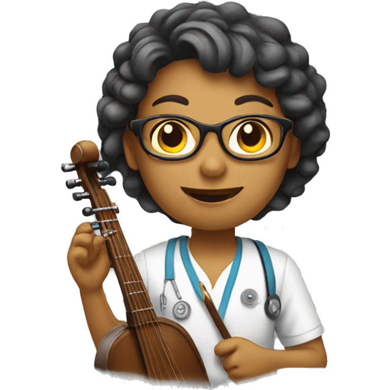 Speech therapist with instrument  emoji