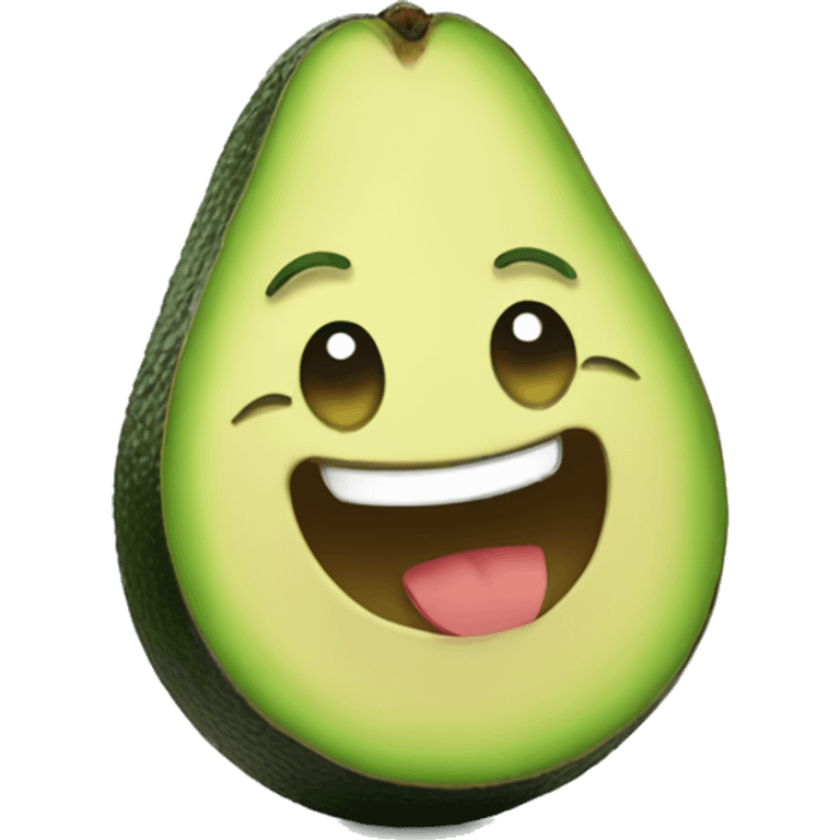 avocado smiling emoji