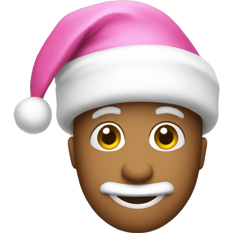 Pink Santa hat  emoji