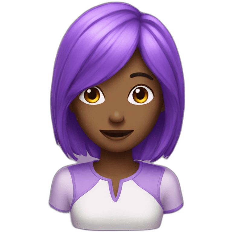 Caca violet  emoji