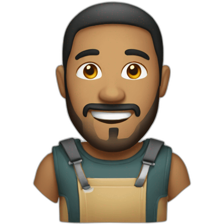 Majid with grill emoji